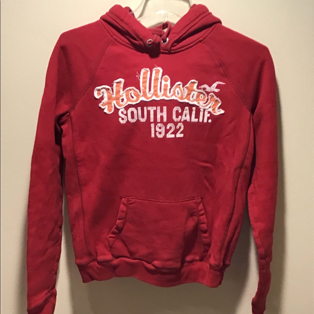Hollister red hoodie